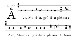 Ave Maria with Harmony  Gregorian Chant Responsorium breve [upl. by Yaner]