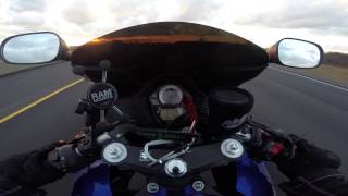 SV650 TOP SPEED MOTORCYCLE CRASH AND HIGHWAY FUN [upl. by Wolff407]