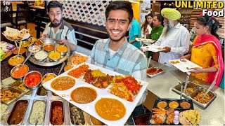 25Items Unlimited Food Buffet on Highway  Street Food India  Veg Buffet [upl. by Ailuj]