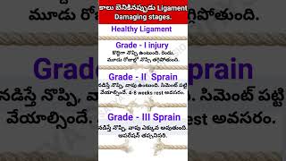 Ligament injury grades running injury pain youtubeshorts follow [upl. by Elder529]