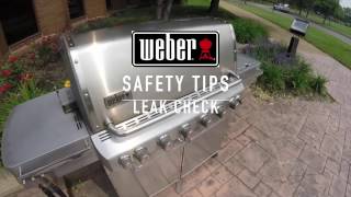 Gas Grill Leak Check  Weber Grills [upl. by Noslien418]