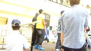 Chris Lilley Angry Boys signing Indooroopilly Brisbane 1482011 Smouse rap comp 3 [upl. by Ailet842]