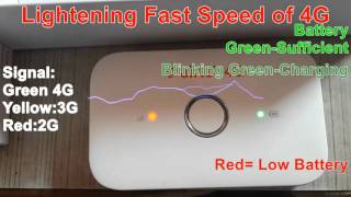 Airtel 4G hotspot Unboxing  Signal and Battery Indicator Review Airtel 4G Dongle Unboxing [upl. by Torrance]