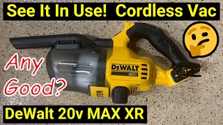 ✅ DeWalt Handheld 20V Cordless Vacuum DCV501HB ● See it in Action [upl. by Suzi]