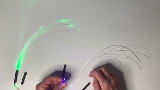 How to Connect Fiber Optic Lights to 3mm and 5mm LEDs [upl. by Spring]