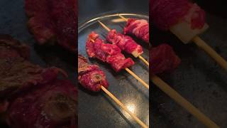 Les brochettes au bœuf fromage  recette elchapo food bouffe cuisine shortvideo fyp yt 1 [upl. by Notlih100]