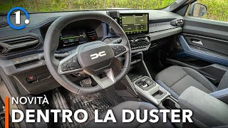 Gli INTERNI della Dacia DUSTER 2024  Spazio bagagliaio infotainment qualità [upl. by Novyaj]