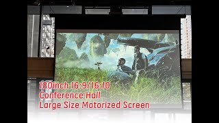 180 Inch High Quality Large Electric Motorized Projector Screen XYSCREEN WhatsApp008613430377913 [upl. by Arrik]