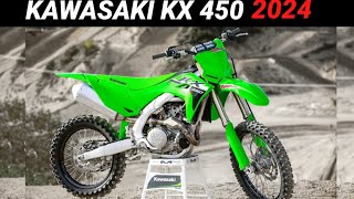 KAWASAKI KX 450 2024 MODEL FIRST LOOK [upl. by Yhtorod]