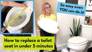 How to replace your toilet seat in under 5 minutes 2020 DIY stepbystep Tutorial [upl. by Nywrad]