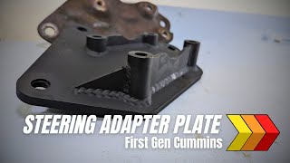 Steering Adapter Plate Upgrade First Gen Cummins [upl. by Thoer]