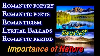 Romantic period Romantic poets  Romanticism  Romantic poetry Lyrical Ballads JL DL SLET NET [upl. by Ylrevaw]