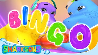 BINGO Song Underwater Songs  Videos for Kids  Nursery Rhymes amp Kids Songs  The Sharksons [upl. by Oinotnanauj]