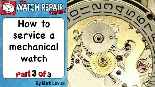 How to service a mechanical watch Part 3 AS 1900 in a Rotary watch [upl. by Anawat]