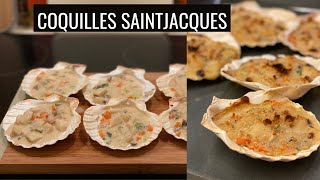 Coquilles Saint Jacques Baked Scallops The French AUTHENTIC WayThatSlayCook [upl. by Dey750]