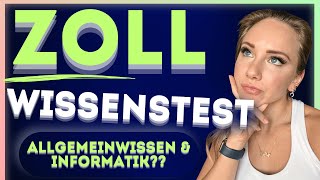 🛂🛂 WISSENSTEST Allgemeinwissen im ZOLL Auswahlverfahren  Tipps mit Beispielaufgaben [upl. by Nerrag]