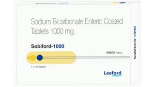 Sobiford 1000 Tablets Sodium Bicarbonate Enteric Coated Tablets 1000 mg [upl. by Anenahs]