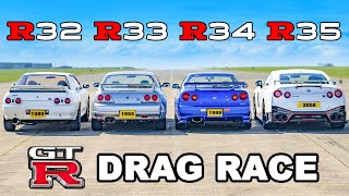 EVERY Nissan GTR DRAG RACE [upl. by Leunas]