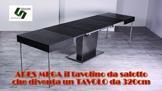 Ares Mega tavolino trasformabile in tavolo da pranzo da 320 cm [upl. by Rotow]