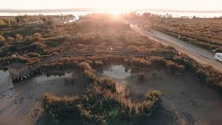 Illmitz Seebad Neusiedler See  4K Aerial [upl. by Haelam]