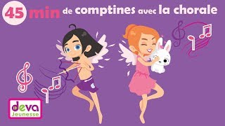 Comptines pour bébé la chorale des petits anges Ⓓⓔⓥⓐ Chansons enfants [upl. by Benito39]