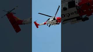 Grand HavenMI Coast Guard Festival Helicopter Flyoverhelicopter coastguard michigan grandhaven [upl. by Aneekahs]