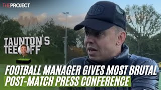 Football Manager Gives Most Brutal PostMatch Press Conference [upl. by Jere354]