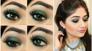 Green Smoky Eye Makeup Tutorial  corallista [upl. by Siblee]