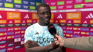 Brobbey over afgekeurde goal quotGa je de scheids ook nog interviewenquot  Ajax 41 Heerenveen ajahee [upl. by Akihsal985]