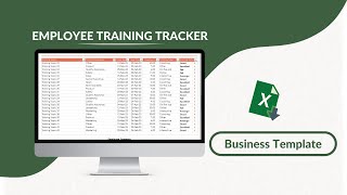 Employee Training Tracker Excel Template [upl. by Ressler]