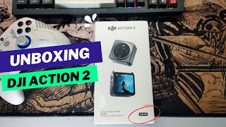 Unboxing DJI Action 2  128 GB  2024 Version [upl. by Latyrc]