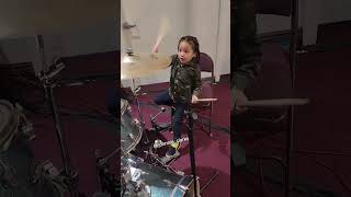 This young kid is very passionate about these drums 🥁 look at this Baby kids shyonclark [upl. by Htilil]