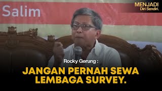 lembaga survey omong kosong  Rocky Gerung [upl. by Chamberlain]