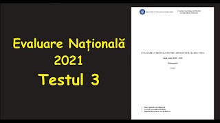 Evaluare Nationala 2021 Test 3 Antrenament Rezolvare Invata Matematica UsorMeditatii OnlineEN [upl. by Weaks]