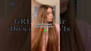 If your hair gets greasy quickly FOLLOW these tips❣️haircare [upl. by Adaurd]