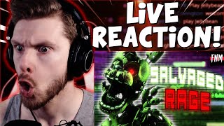 Vapor Reacts  FNAF SFM FNAF SONG ANIMATION quotSalvaged Ragequot by TryHardNinja REACTION [upl. by Kermit]