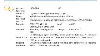 GC13252Meclizine2HCl1104229 [upl. by Thanh881]