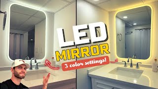 20 LIT VANITY MIRROR EASIEST DIY EVER [upl. by Mcginnis892]