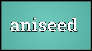 Aniseed Meaning [upl. by Piero]