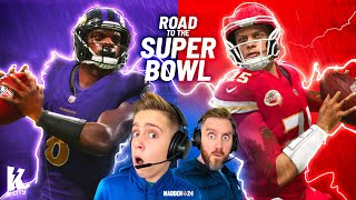 Road to the Super Bowl 3 Jackson vs Mahomes in Madden 24 [upl. by Feeley169]