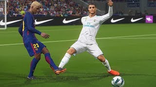 BARCELONA DO BINHO VS REAL MADRID DO CR7 FINAL EMOCIONANTE  PES 2018  RUMO AO ESTRELATO 104 [upl. by Shanley]