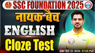 Cloze Test SSC English By Sanjeev Thakur Sir  SSC Foundation नायक Batch 2025  English Grammar [upl. by Holey]