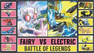 LegendaryMythical Pokémon Battle FAIRY vs ELECTRIC Pokémon SwordampShield [upl. by Pinkerton]