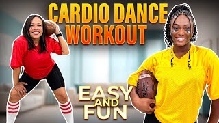 Kick Off Cardio HIIT Dance Cardio Workout for Weight Loss AT HOME [upl. by Amilas]