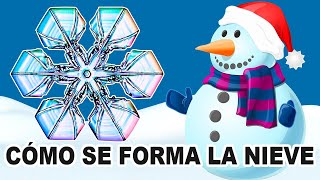 ¿Cómo se forma la nieve ⛄️ Los principales tipos de copos de nieve ❄️ [upl. by Fidellas]