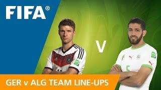 Germany v Algeria  Team Lineups EXCLUSIVE [upl. by Oreste711]