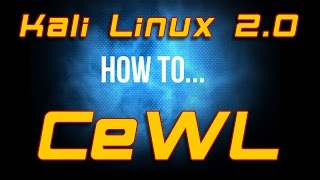 Kali Linux 20  How To  CeWL Custom Wordlist Generator [upl. by Katharyn]