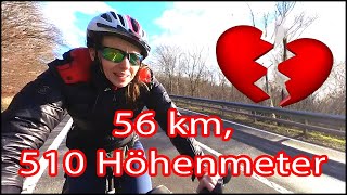 56 km  510 Höhenmeter Radtour Emotionale Momente nach Herzinfarkt  Vladis Weg [upl. by Niltiak]