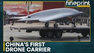 Chinas mysterious drone carrier China building worlds first dedicated drone carrier  WION [upl. by Amuh]