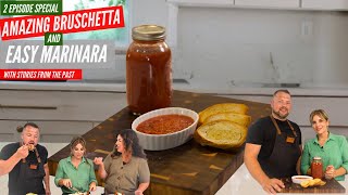 Easy Italian Marinara  Tammi Weeds tasty Bruschetta while we cook [upl. by Ylecic276]